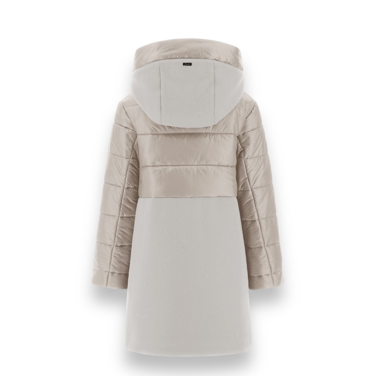 Parka in ecowool e nylon Herno bambina