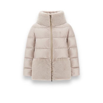 Piumino con pelliccia Herno bambina