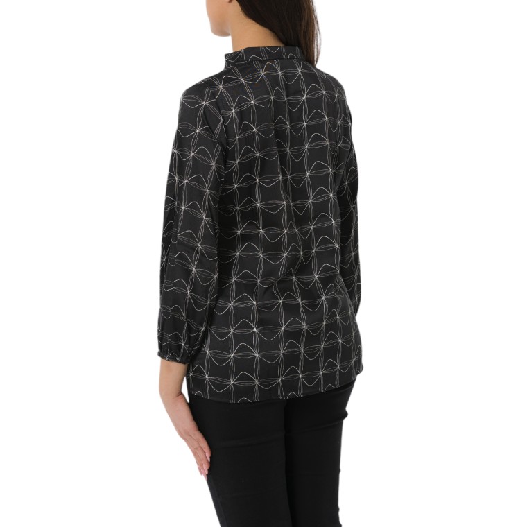 Blusa in twill a fantasia Emme Marella