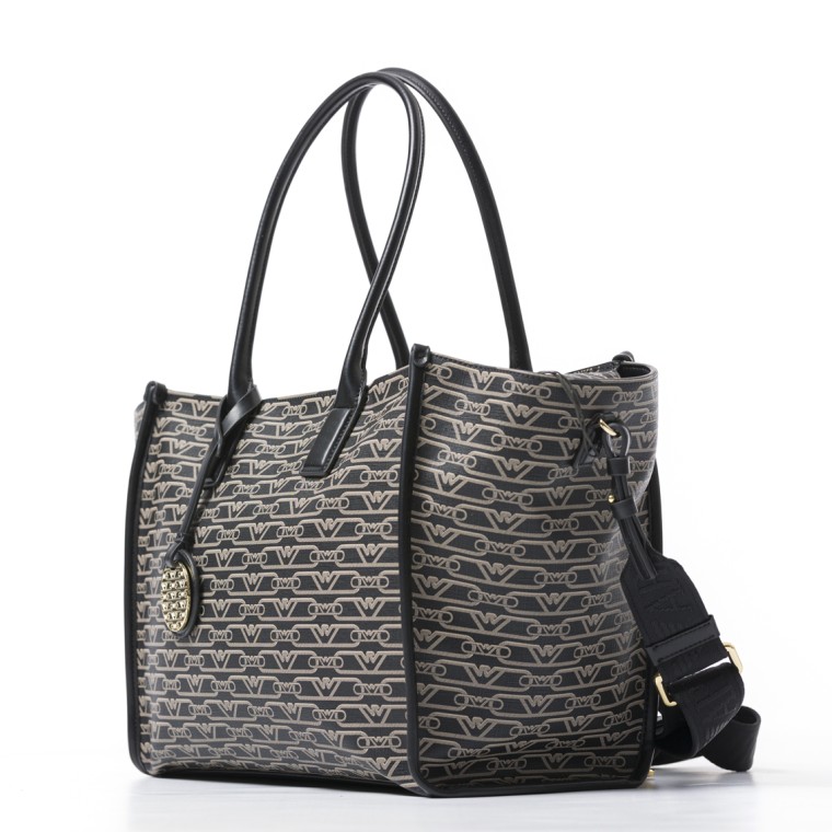 Borsa tote con monogram Emporio Armani