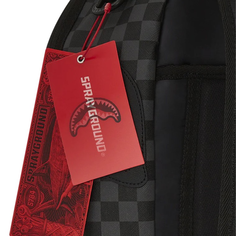 Zaino Sprayground Black Puffer Grey Check