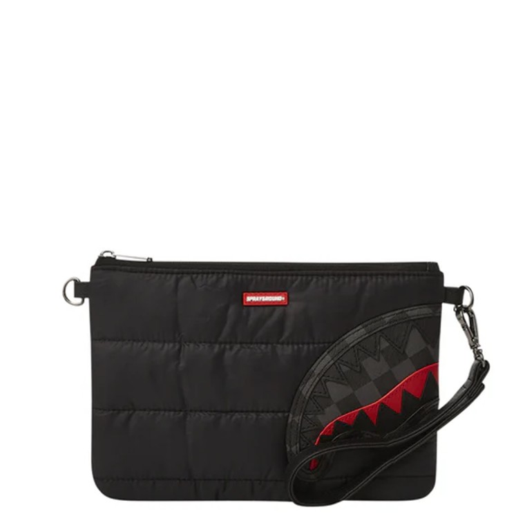 Pochette Sprayground Black Puffer Grey Check