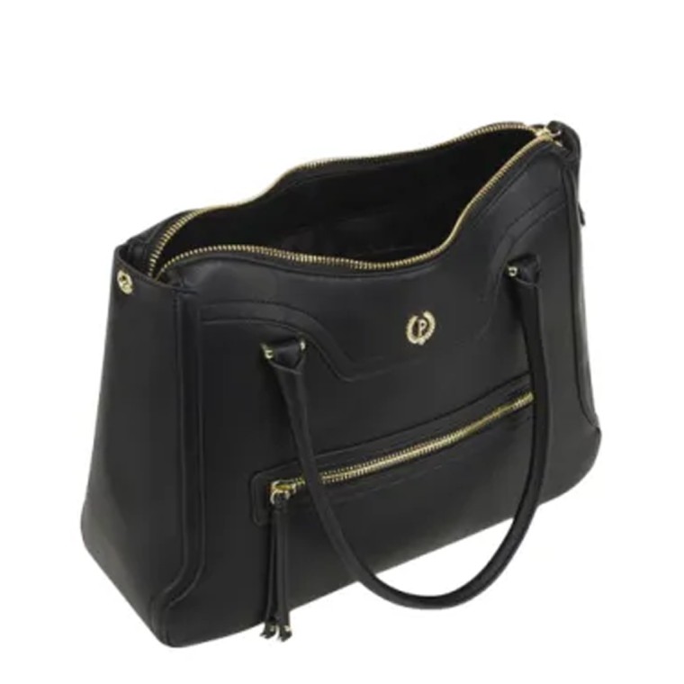 Borsa doppio manico Zipper Pollini