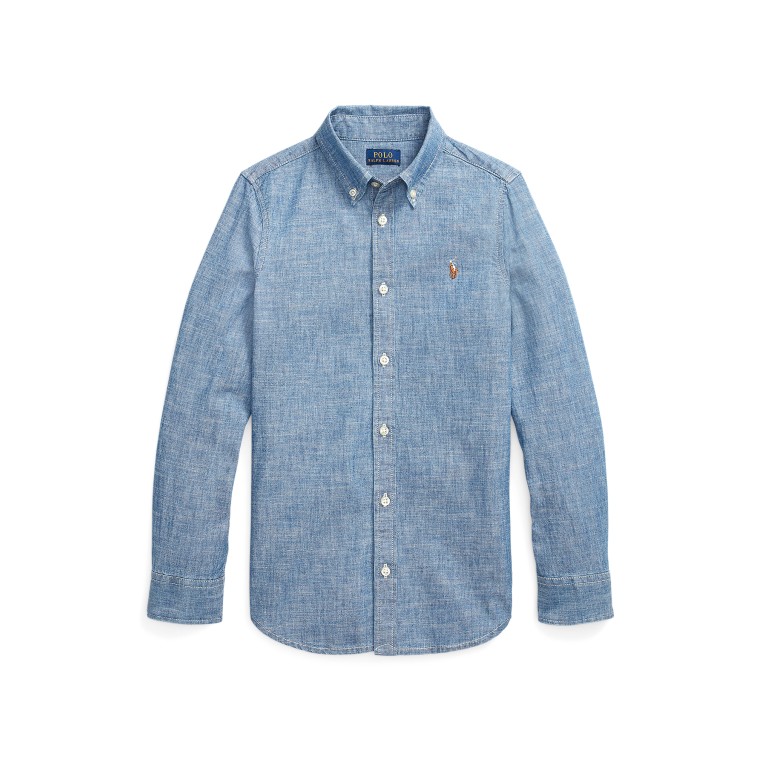 Camicia in chambray Polo Ralph Lauren bambino