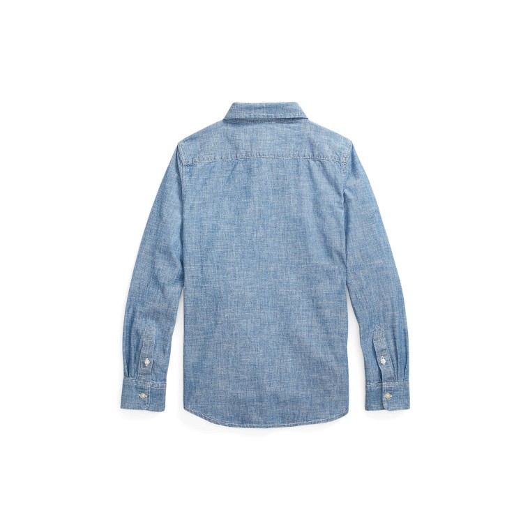 Camicia in chambray Polo Ralph Lauren bambino