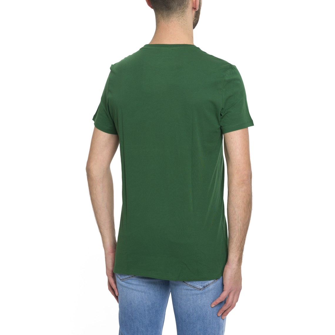 T-shirt girocollo in jersey di cotone Lacoste