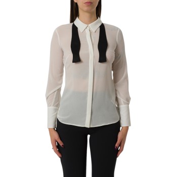 Camicia in georgette con cravattino Elisabetta Franchi