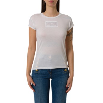 T-shirt in jersey con ricamo Elisabetta Franchi