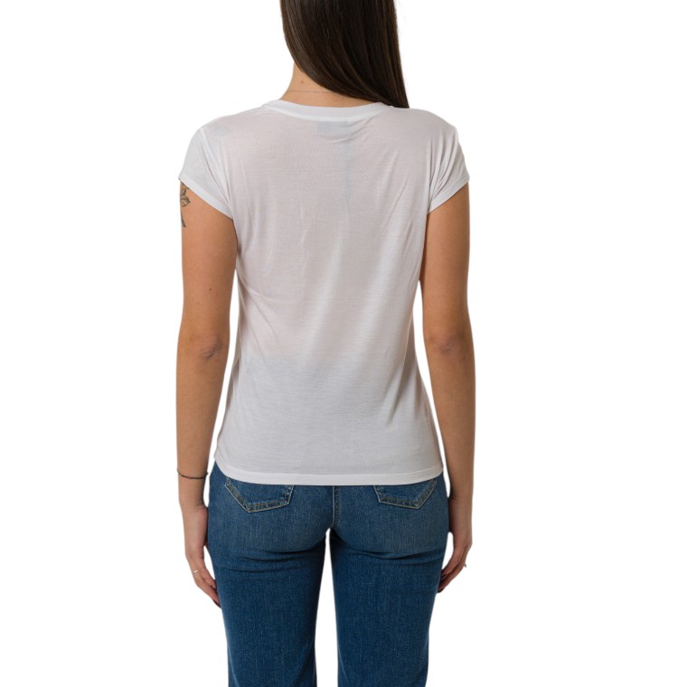 T-shirt in jersey con ricamo Elisabetta Franchi