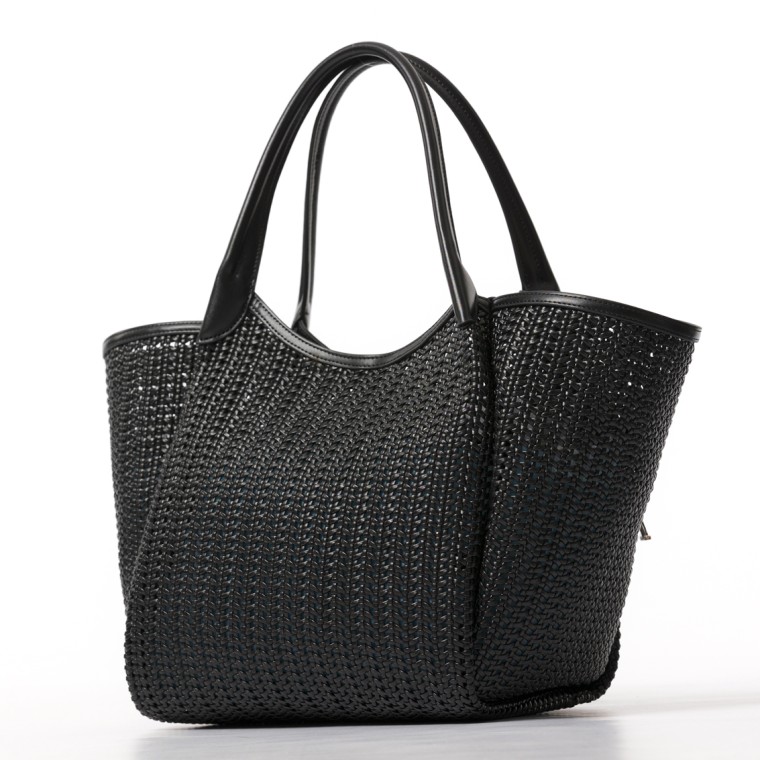 Shopper intrecciata con charm logo  Emporio Armani