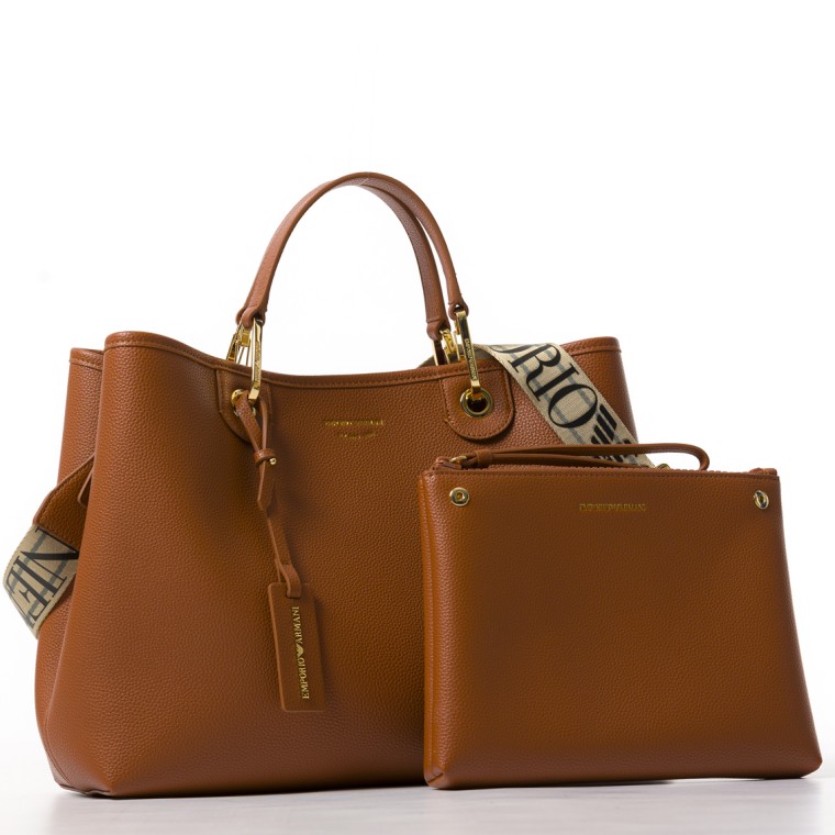 Shopper media MyEA stampa cervo Emporio Armani