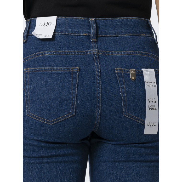 Jeans bootcut bottom up con strass Liu Jo