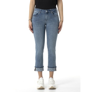 Jeans cropped con risvolto Liu Jo