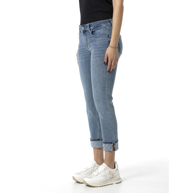 Jeans cropped con risvolto Liu Jo