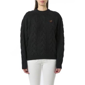 Lupetto a trecce Fred Perry