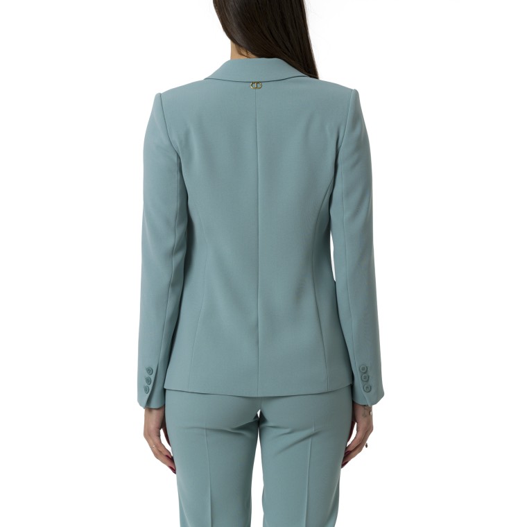 Giacca blazer in crêpe fluido Twinset