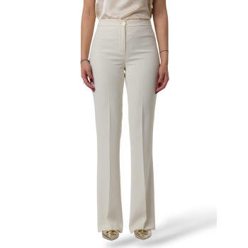 Pantaloni fit and flare in crêpe fluido Twinset