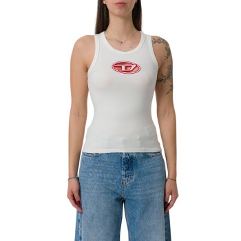 Canotta con logo Oval D cut-out Diesel