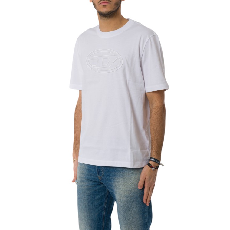 T-shirt Diesel con Oval D in rilievo 