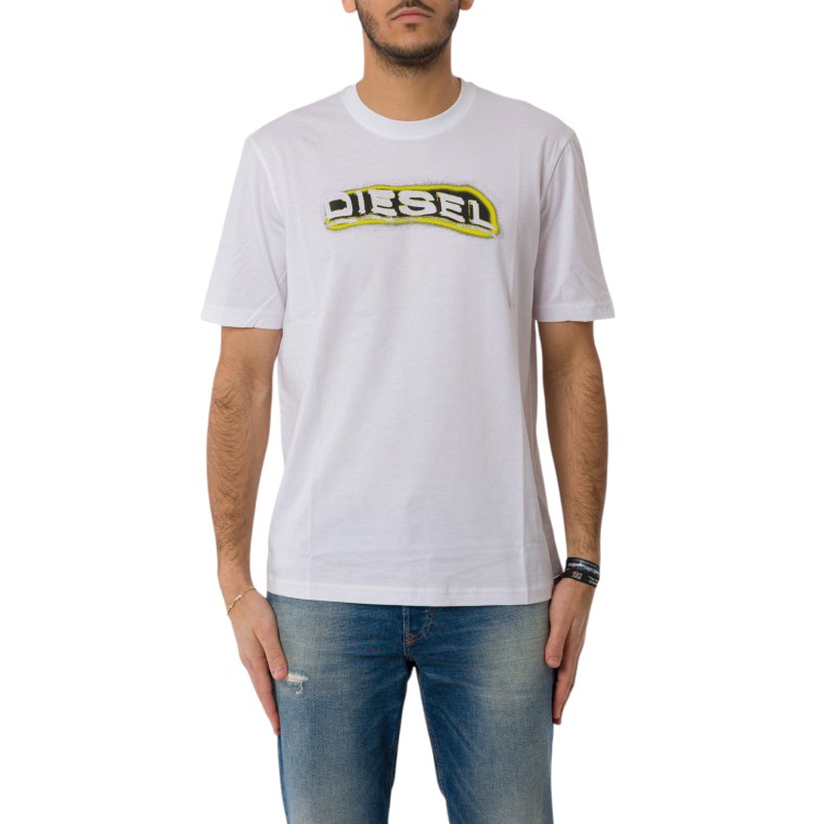 T-shirt Diesel con logo effetto puff