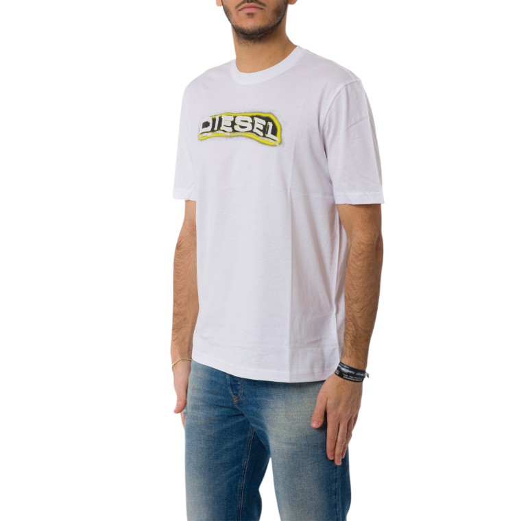 T-shirt Diesel con logo effetto puff