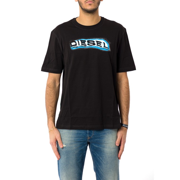 T-shirt Diesel con logo effetto puff