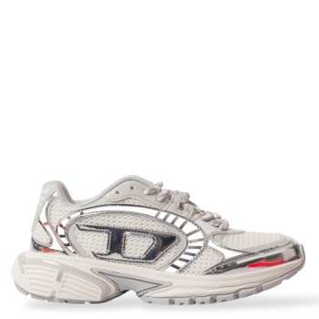 S-Pro-V-Dense-Sneaker in rete metallizzata con logo Oval D