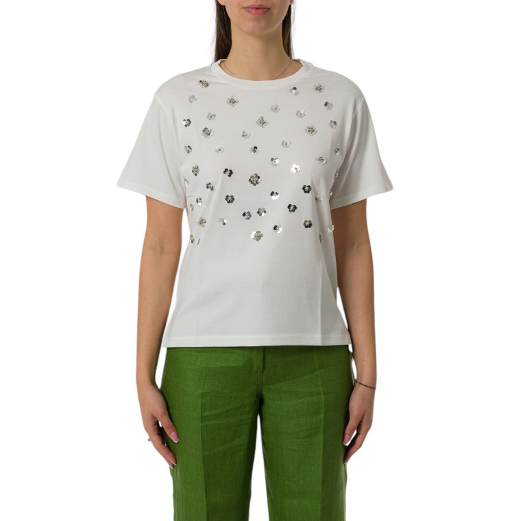 T-shirt Cabina in jersey con stampa Weekend Max Mara