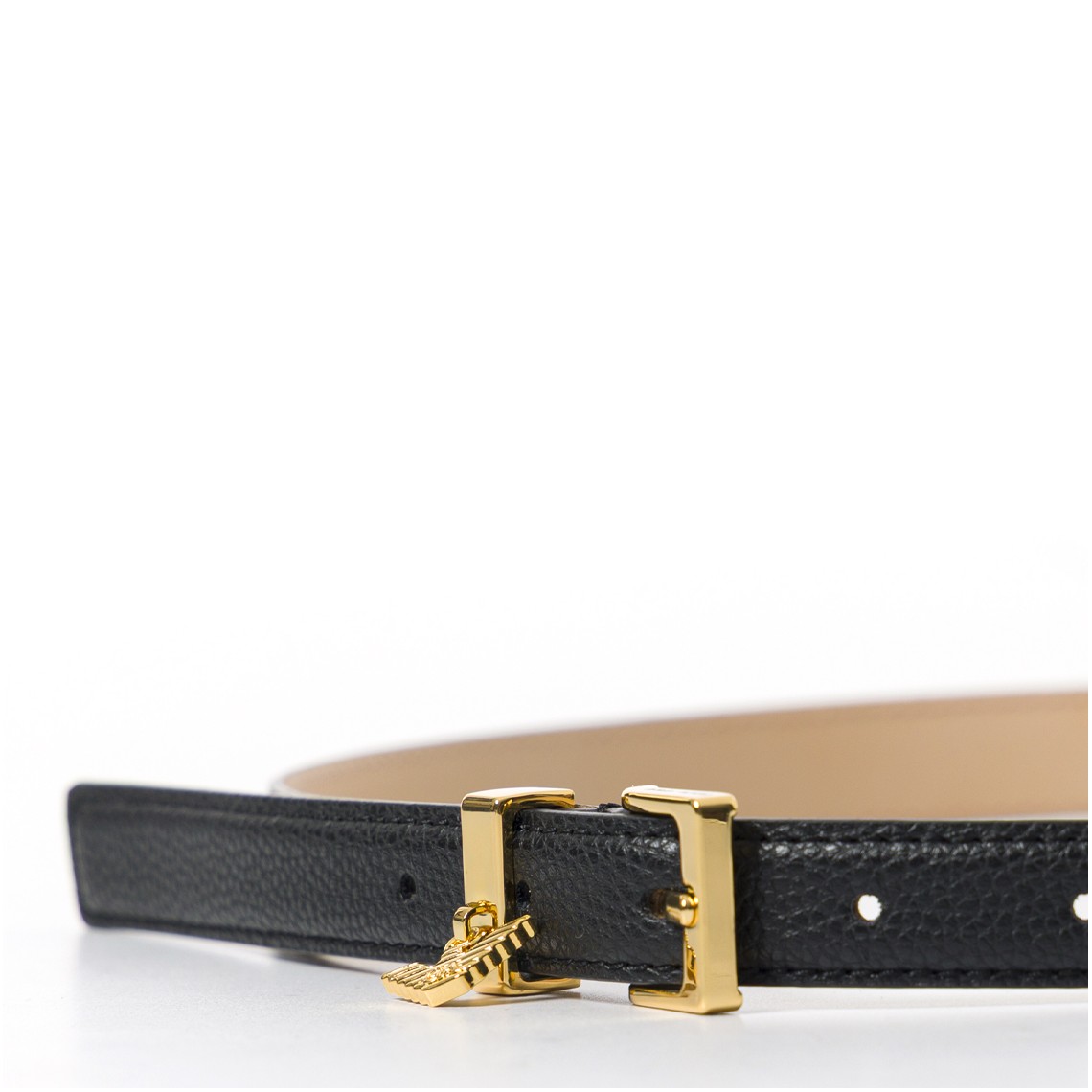 Cintura Emporio Armani in pelle a grana