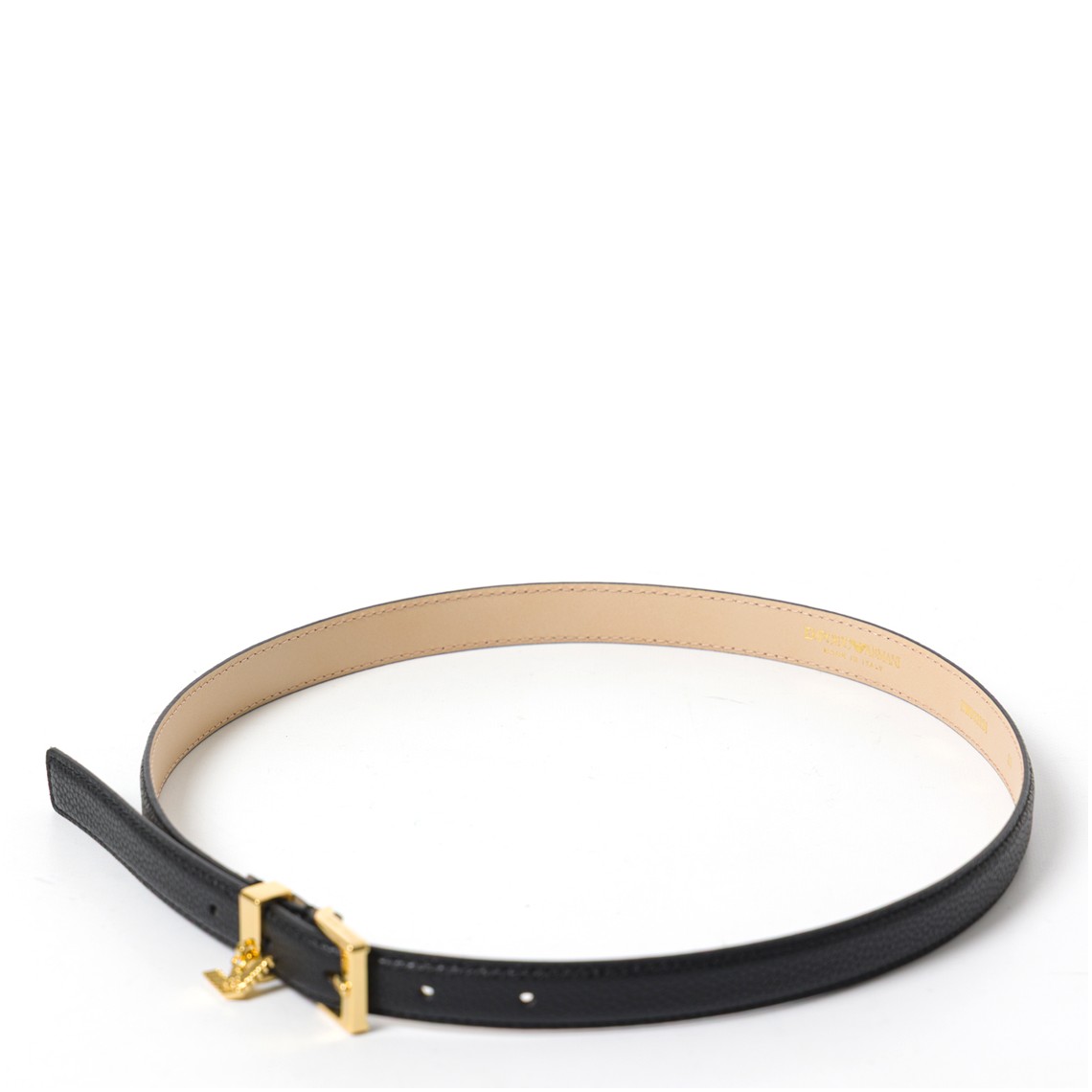 Cintura Emporio Armani in pelle a grana