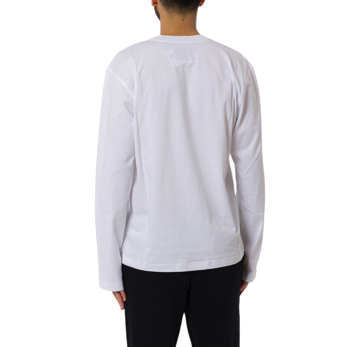 T-shirt Laurel Crown Logo Moschino Couture a manica lunga