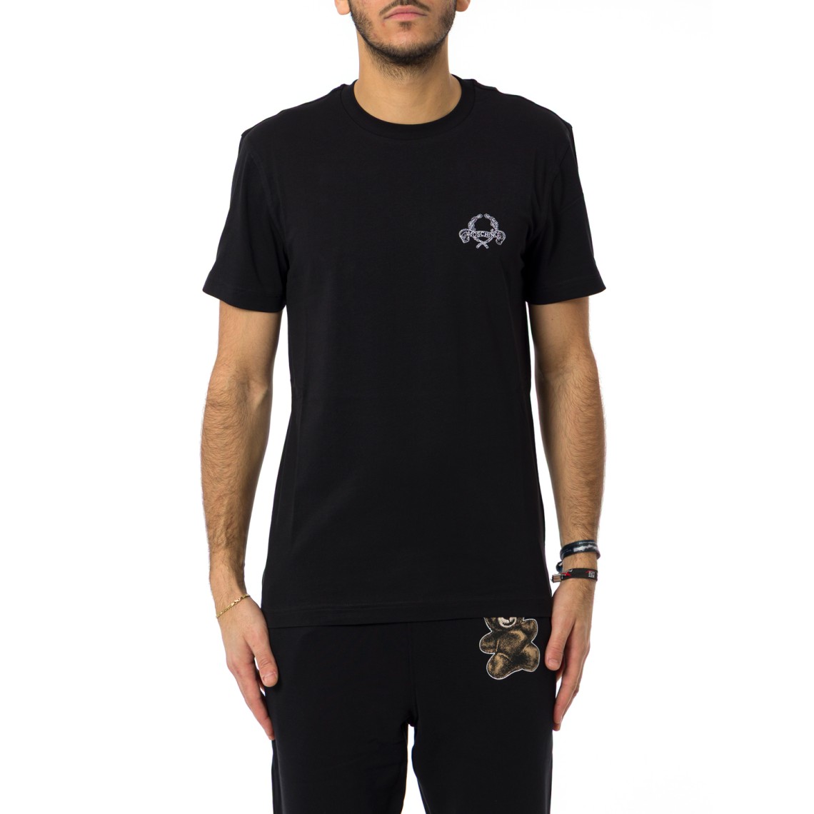 T-shirt Laurel Crown Logo Moschino Couture