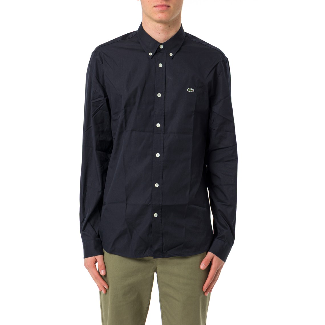 Camicia in cotone regular fit Lacoste