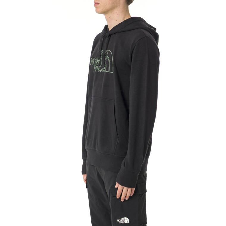 Felpa con cappuccio in misto cotone con logo The North Face
