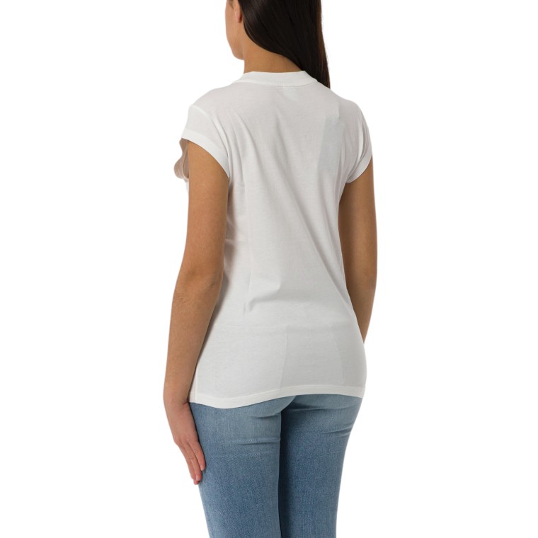 T-shirt in cotone con stampa Lover Pinko