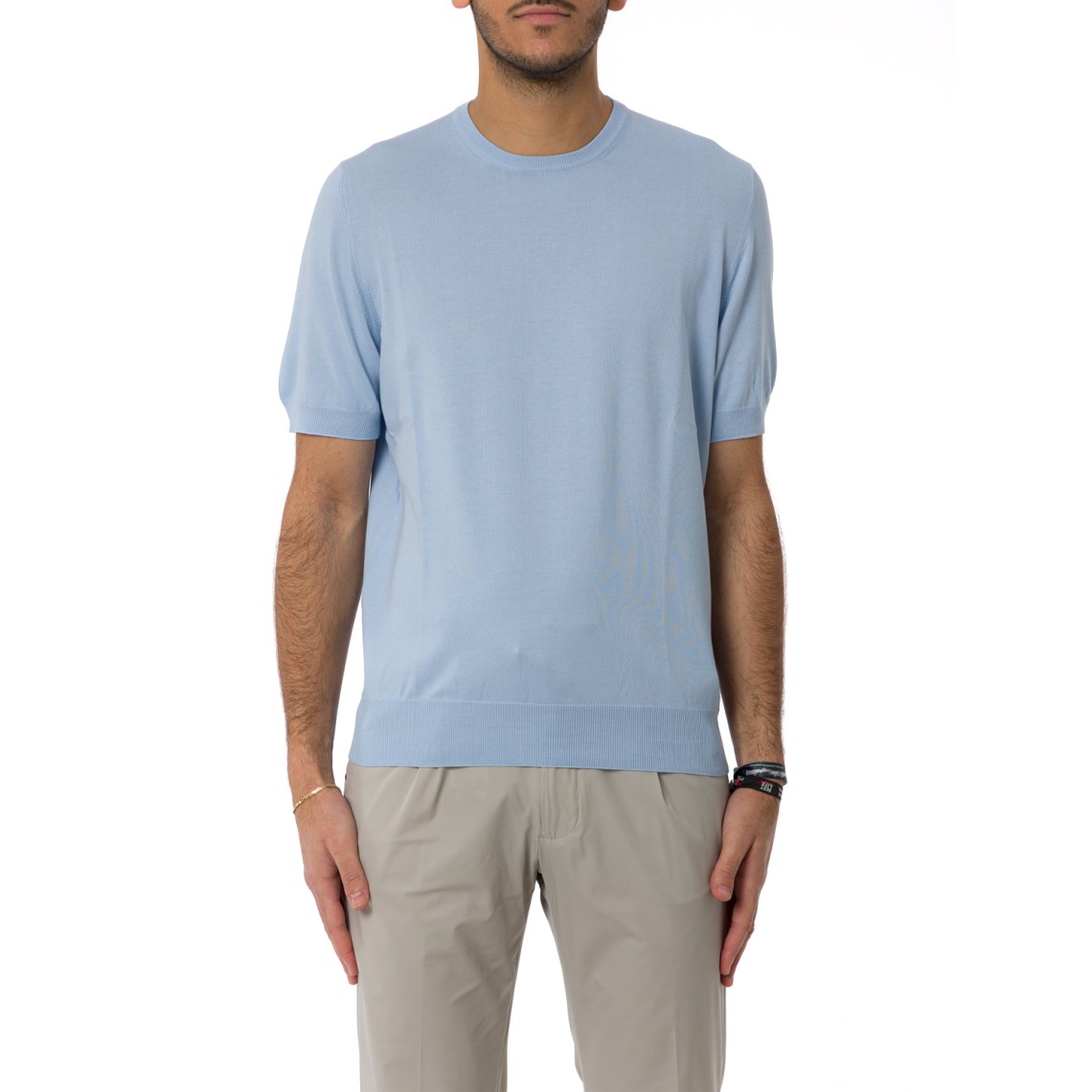 Maglia a maniche corte Gran Sasso in cotone organico