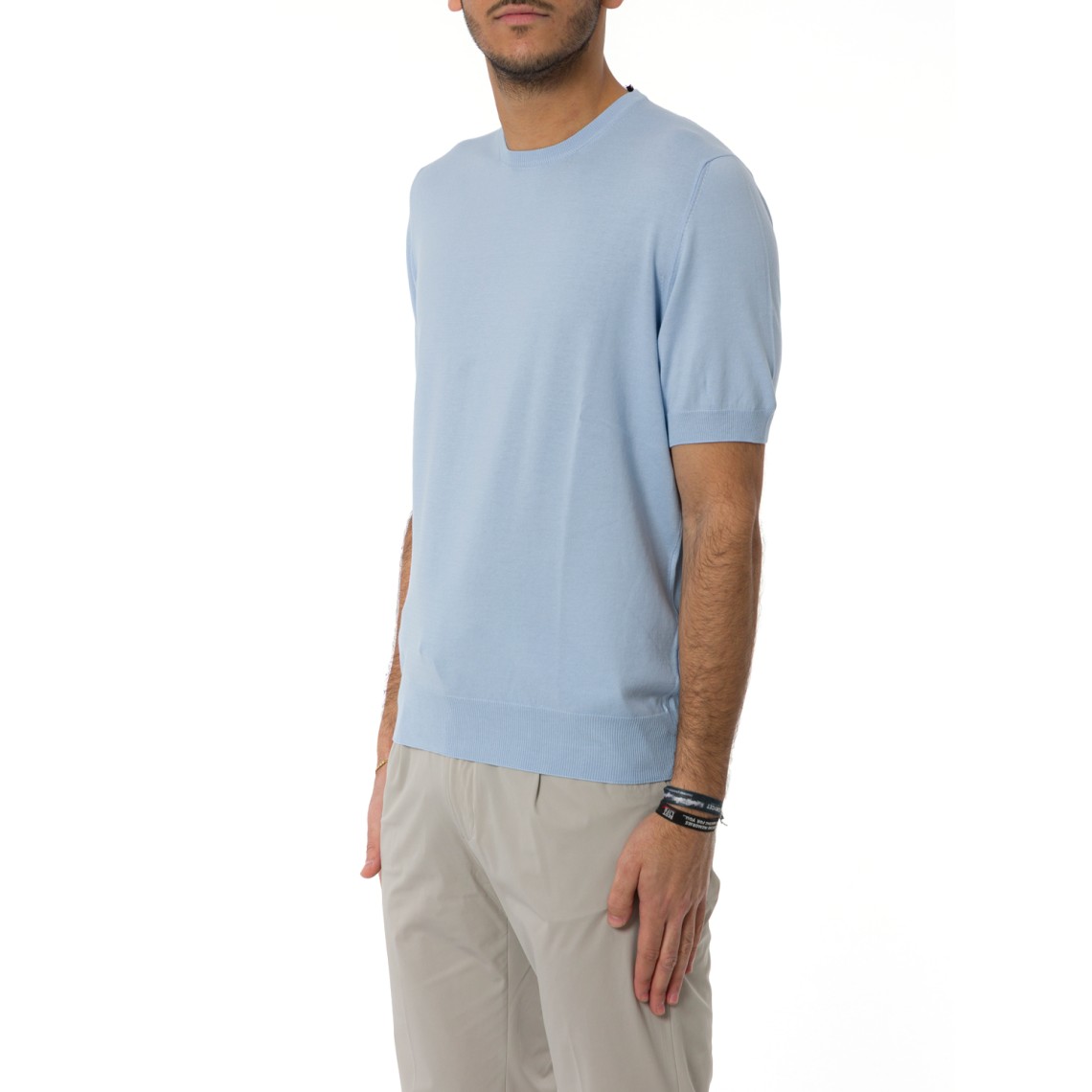 Maglia a maniche corte Gran Sasso in cotone organico