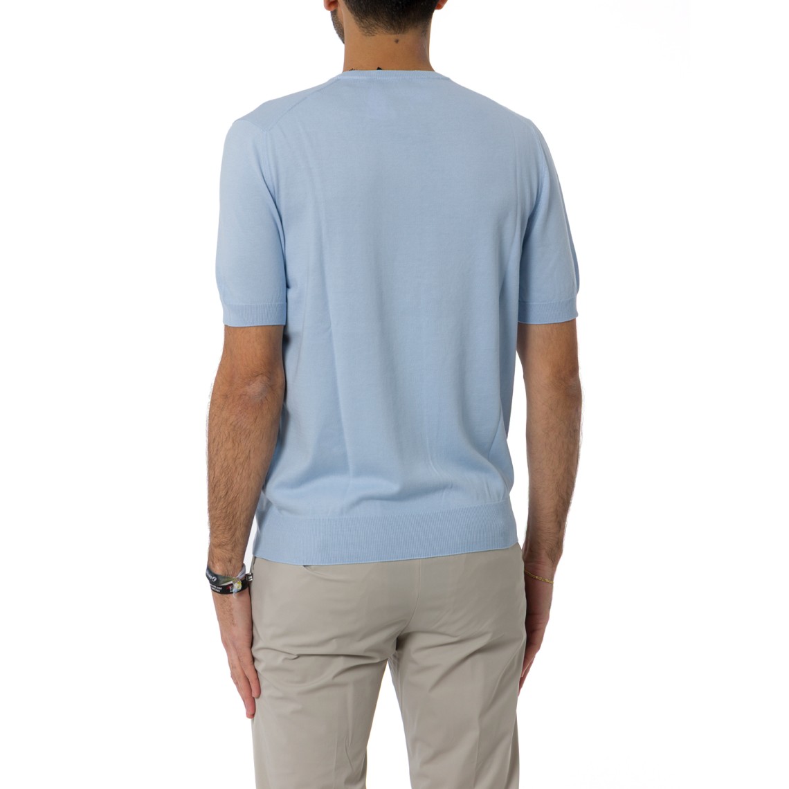 Maglia a maniche corte Gran Sasso in cotone organico