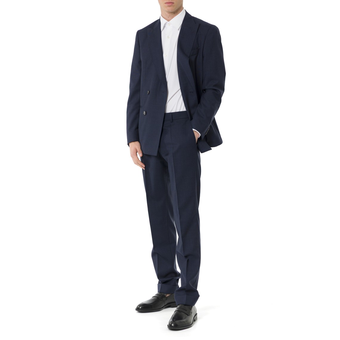 Abito in lana vergine mélange Boss