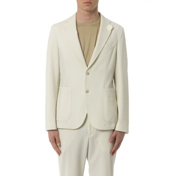 Giacca Boss in seersucker elasticizzato 