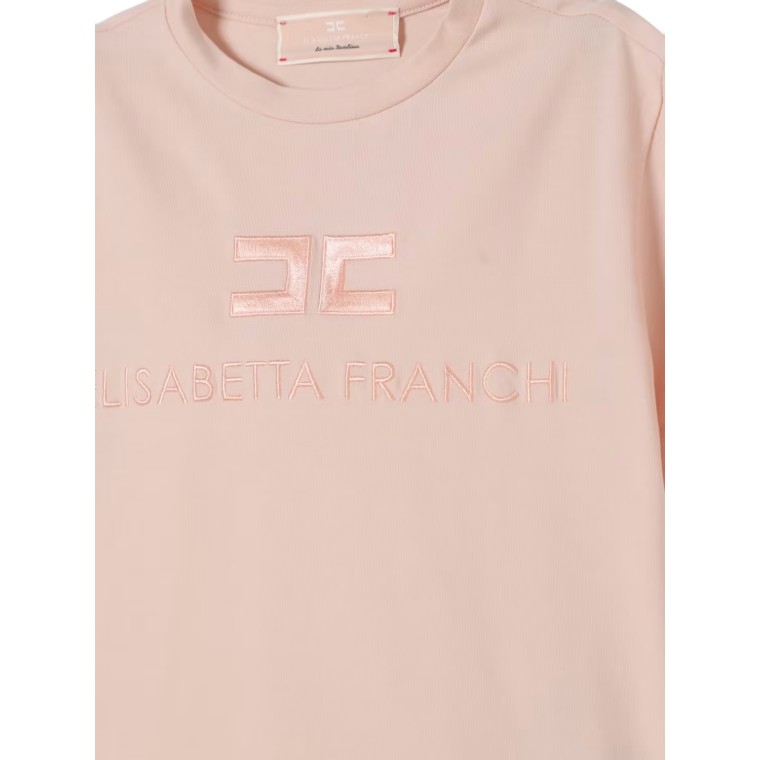 T-shirt con logo Elisabetta Franchi La Mia Bambina
