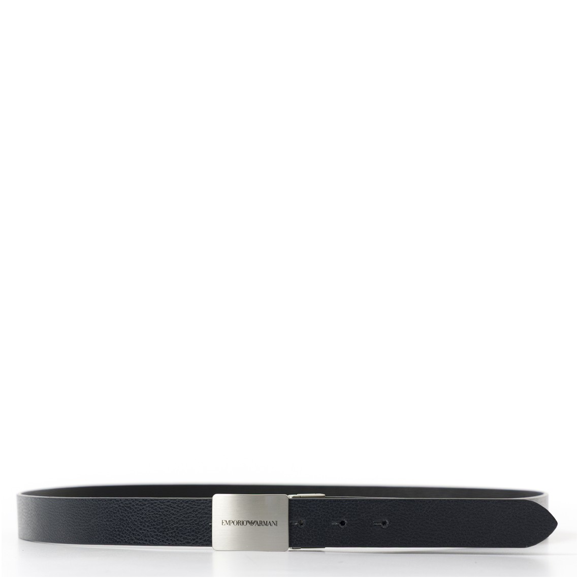 Cintura reversibile in pelle con fibbia logata Emporio Armani