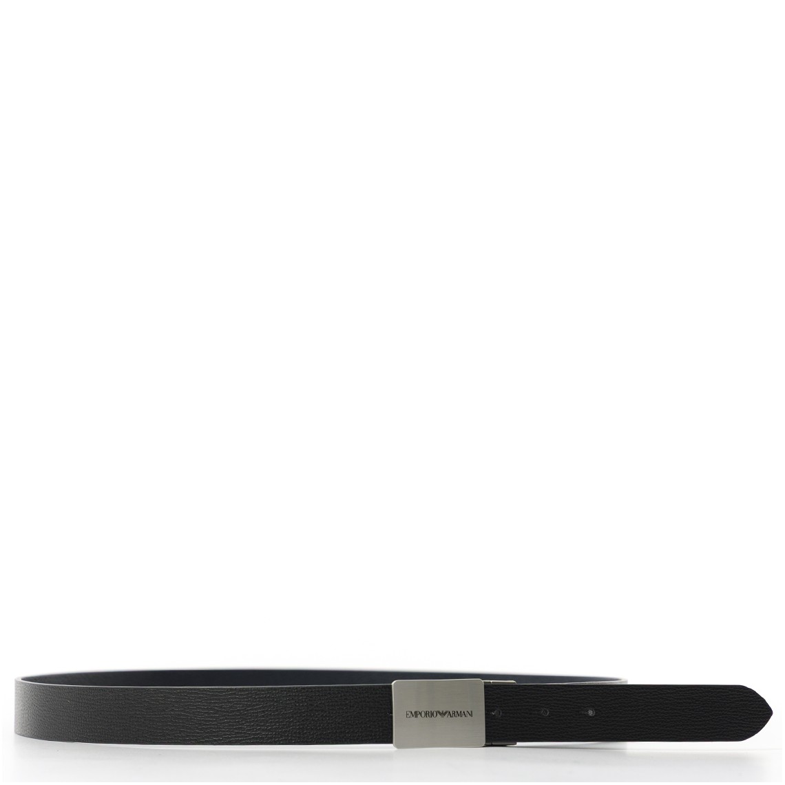 Cintura reversibile in pelle con fibbia logata Emporio Armani