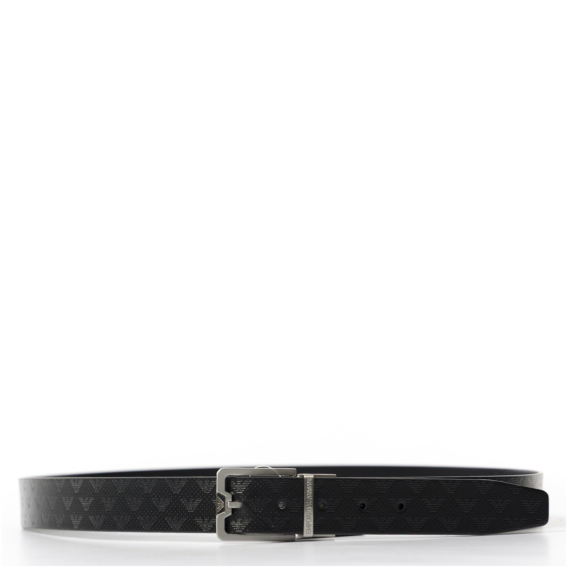 Cintura in pelle embossed eagle all over Emporio Armani