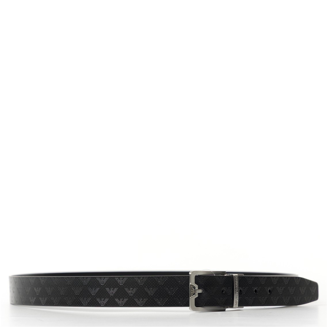 Cintura in pelle embossed eagle all over Emporio Armani