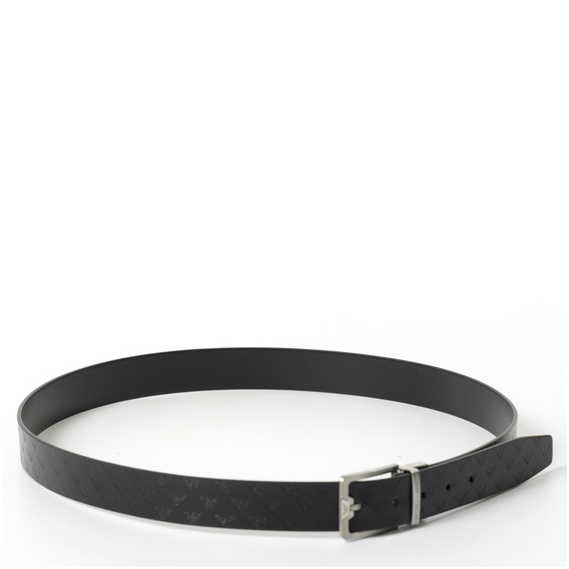 Cintura in pelle embossed eagle all over Emporio Armani