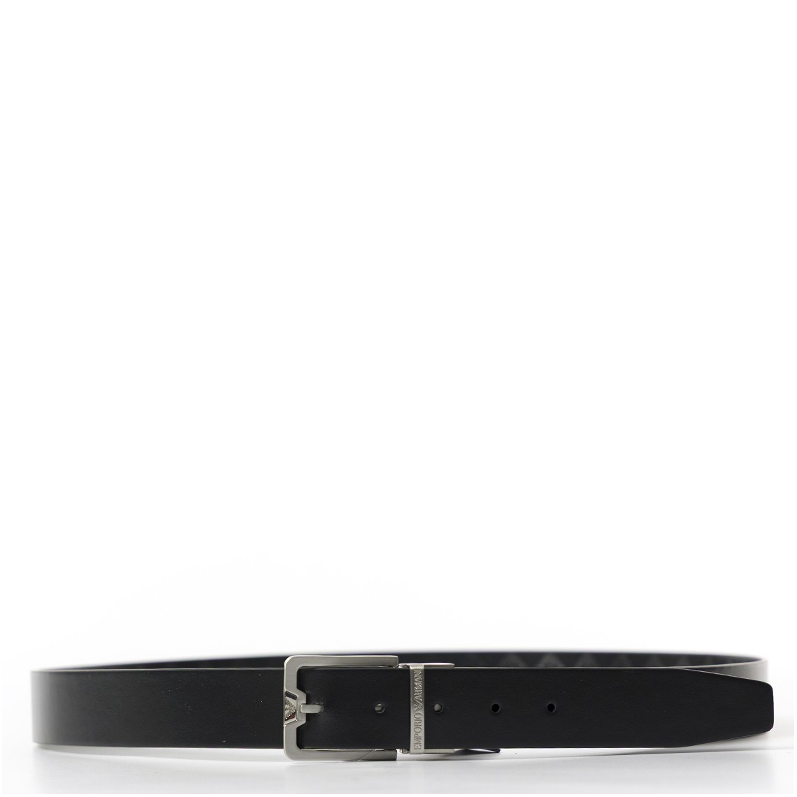 Cintura in pelle embossed eagle all over Emporio Armani