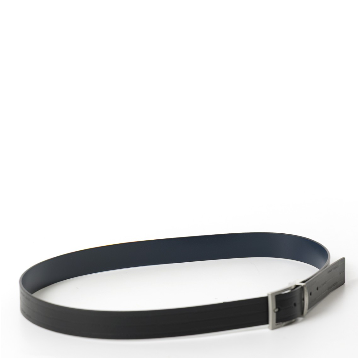 Cintura reversibile in pelle con logo impresso Emporio Armani