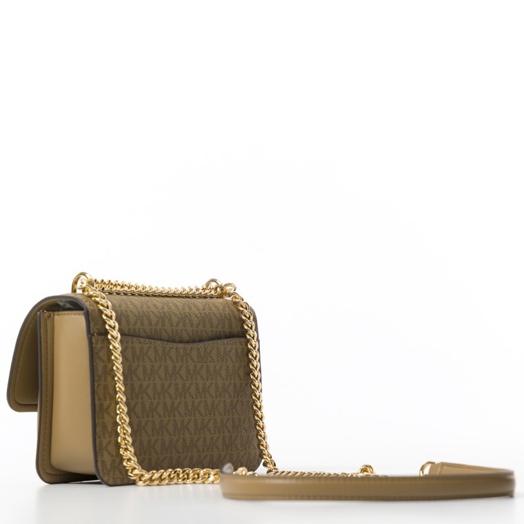Borsa a tracolla Michael Kors con monogram MK all over