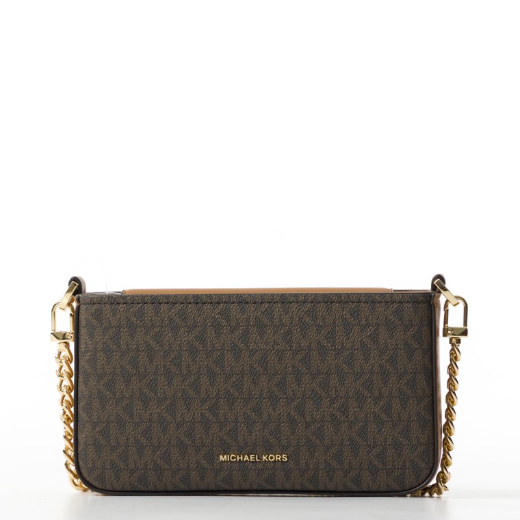 Borsa a spalla Bryant Michael Kors con monogram MK all over